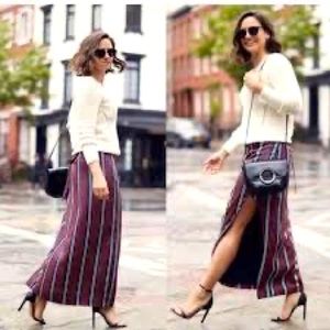 🆕 Banana Republic Striped Wrap Maxi Skirt